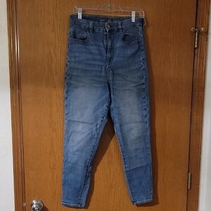 American Eagle Outfitters High Rise Light Blue Denim Jegging